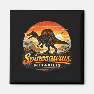 Aimant Dinosaure spinosaurus rétro drôle pour femmes