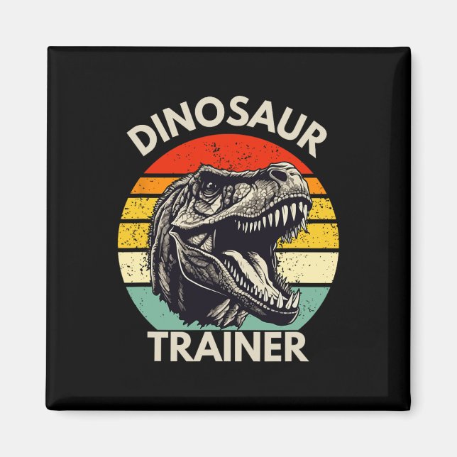 Aimant Dinosaure Trainer Retro Halloween Costume Pour Adu (Devant)