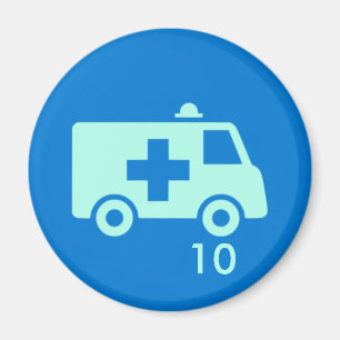 Aimant d'insigne - Ambulance 10