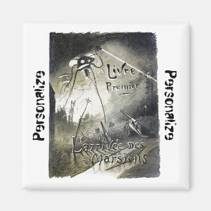 Aimant d'invasion alien vintage