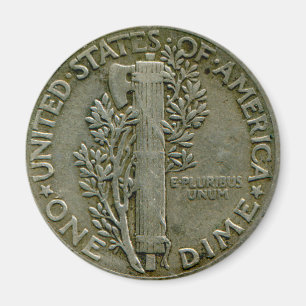 Aimant d'inverse de dixième de dollar des 1943 USA