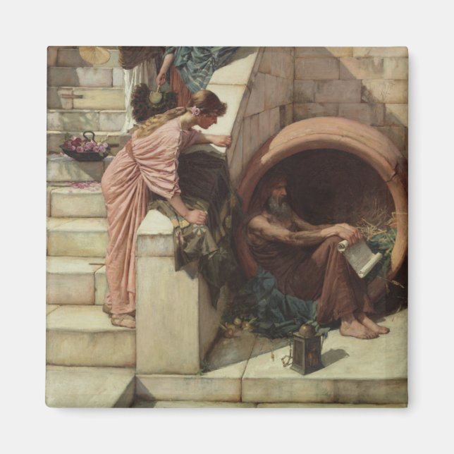 Aimant Diogenes par John William Waterhouse (Devant)