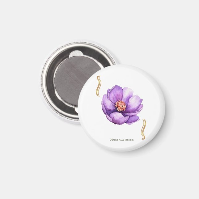 Aimant Dipladenia Floral Design – Tropical (Recto/Verso)