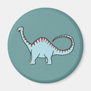 Aimant Diplodocus bleu