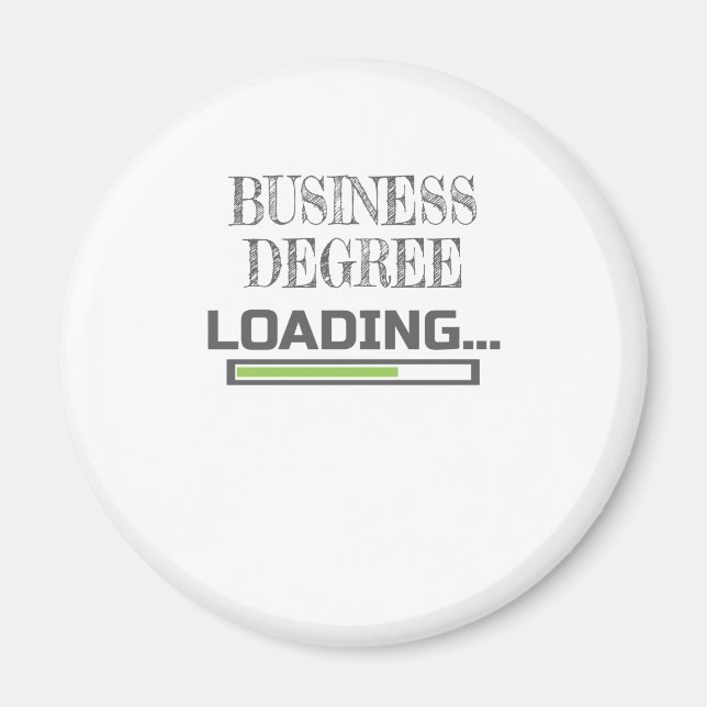 Aimant Diplôme d'affaires Chargement École de commerce Ca (Devant)