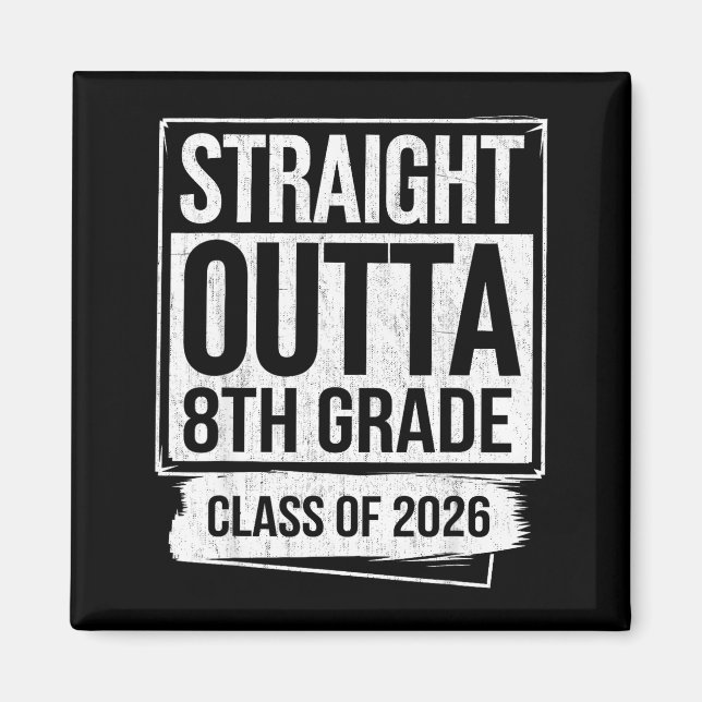 Aimant Diplômé de 8e année promotion 2026 (Devant)