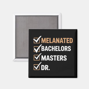 Aimant Diplômé de doctorat mélanisé diplômé PhD EDD Licen