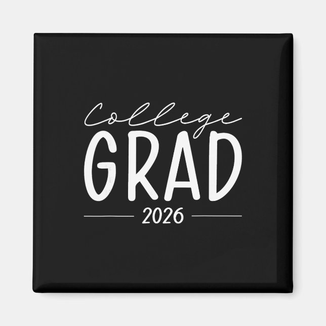 Aimant Diplômé de l'université 2026 drôle Diplômé de l'un (Devant)
