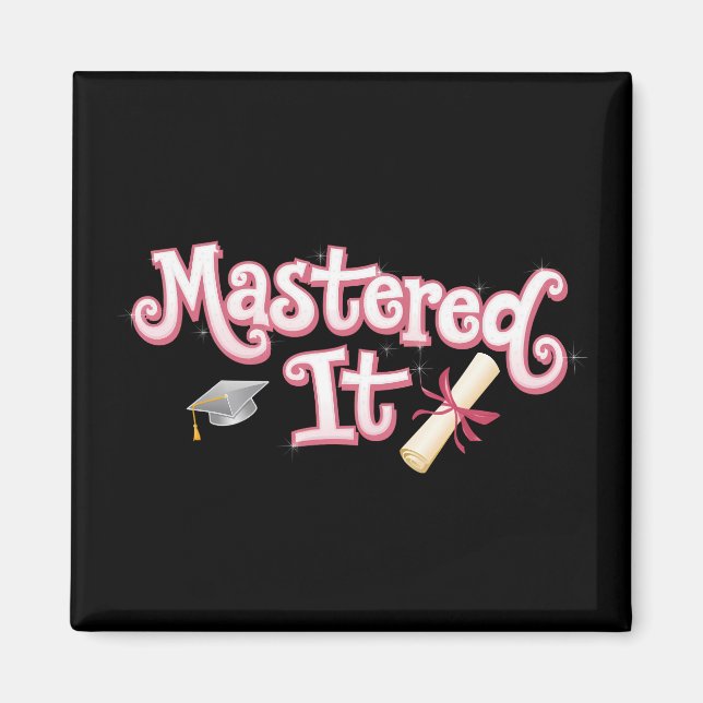 Aimant Diplômé de maîtrise diplômé de maîtrise (Devant)