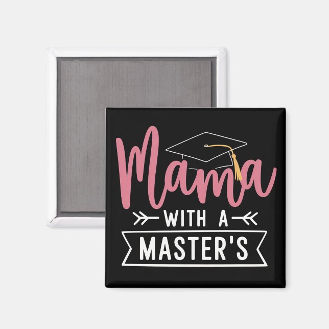 Aimant Diplôme de Master Mama MBA Diplômée de Master (Recto/Verso)