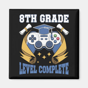 Aimant Diplôme de niveau 8e année Joueur de jeu complet
