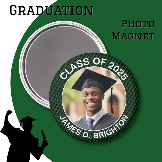 Aimant Diplôme en photo verte (Créateur téléchargé)