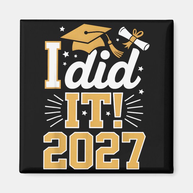 Aimant Diplômé promotion 2027 senior 2027 (Devant)