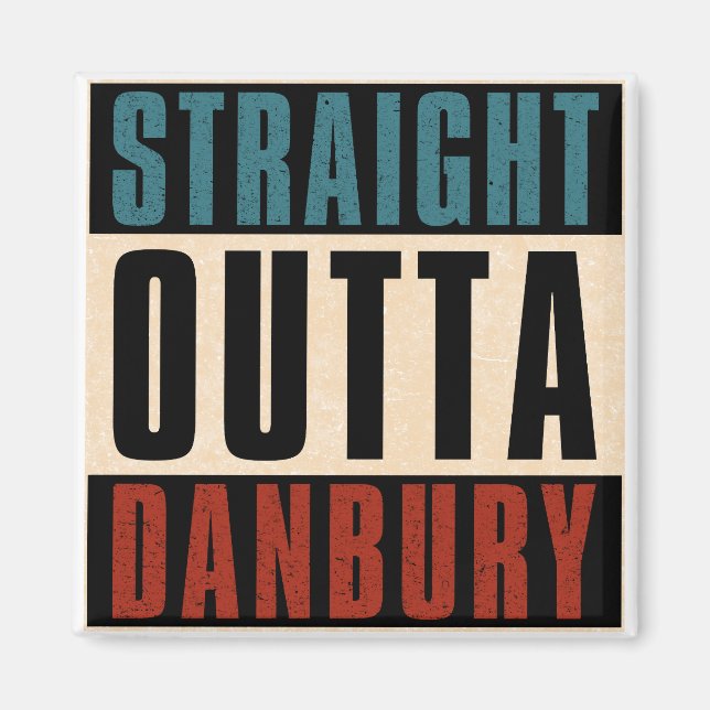 Aimant Directement à l'extérieur Danbury Connecticut CT (Devant)