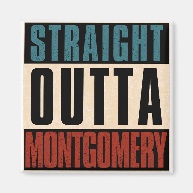Aimant Directement de Montgomery Alabama AL (Devant)