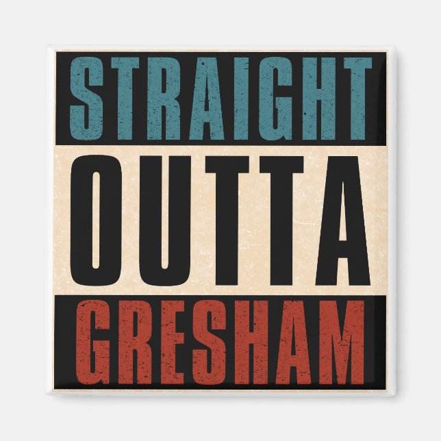Aimant Directement en direction de Gresham Oregon OR (Devant)