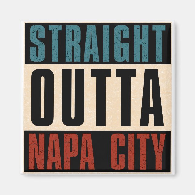 Aimant Directement en périphérie de Napa Californie CA (Devant)