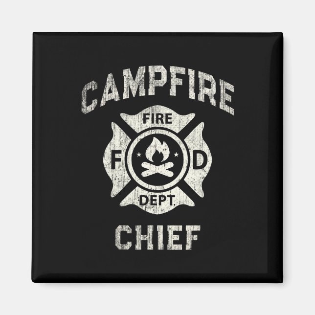 Aimant Directeur de camp d'été de randonnée de chef de ca (Devant)
