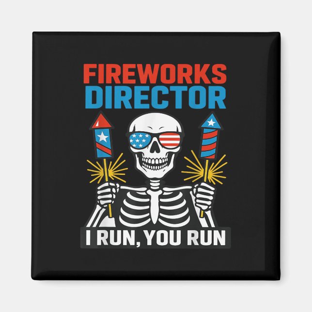 Aimant Directeur de feu d'artifice Si je cours vous coure (Devant)