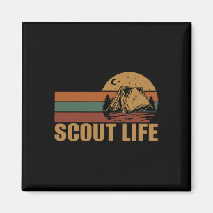 Aimant Dirigeant de camping de la vie scout randonnée sco