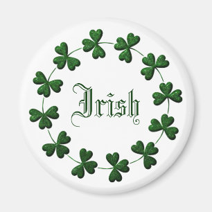 Aimant d'Irlandais d'anneau de shamrock