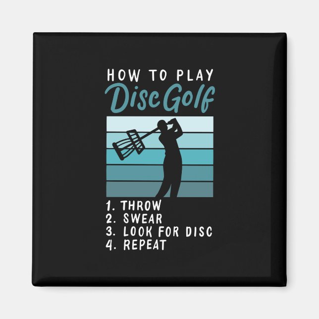Aimant Disc Golf - Comment jouer au Disc Golf (Devant)