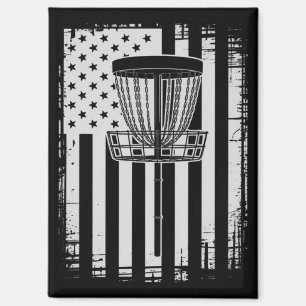 Aimant Disc Golf USA Drapeau Golfeur Golfant Amateur de S