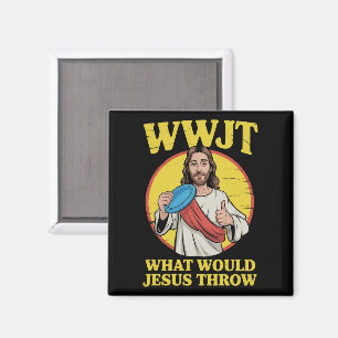 Aimant Disc Golf Wwjt Que Jettera Jésus Frisbee 