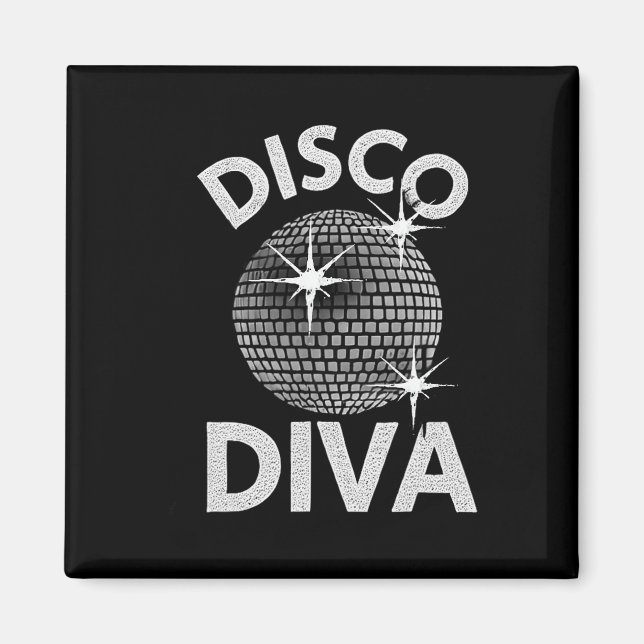Aimant Disco Ball Disco Diva Queen1 (Devant)