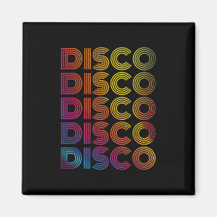 Aimant Disco Dancing Party des années 70 Retro Old Sch Vi