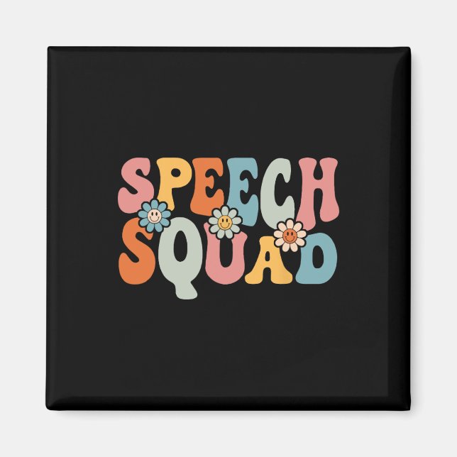 Aimant Discours Squad Fun Byck To School Teachers Student (Devant)