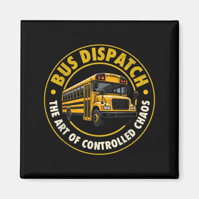 Aimant Dispatchiste d'autobus scolaire (Devant)