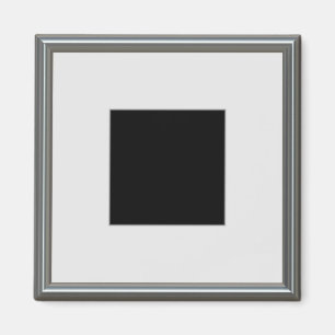 Aimant disposition du cadre d'image argent