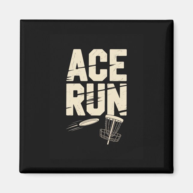 Aimant Disque de Golf Ace Run Chaînes Sket Rétro  (Devant)