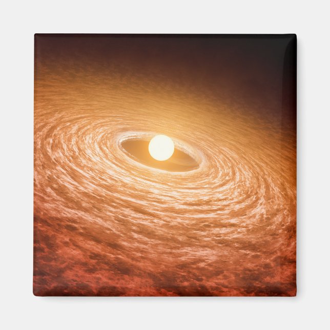 Aimant Disque De Matériel Autour De Star Fu Orionis. (Devant)