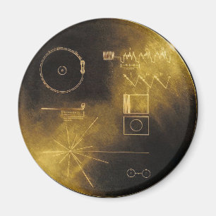 Aimant Disque d'or de Voyager