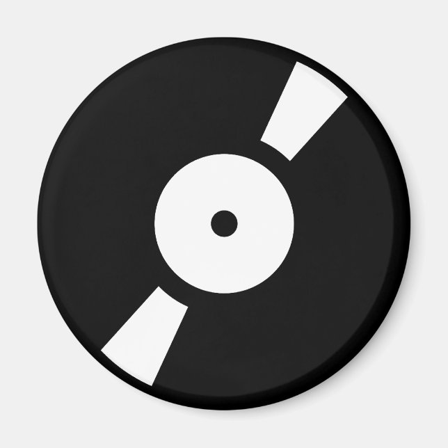 Aimant disque vinyle rétro (Devant)