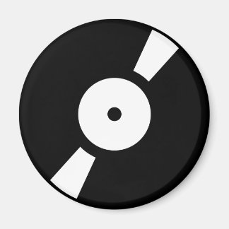 Aimant disque vinyle rétro