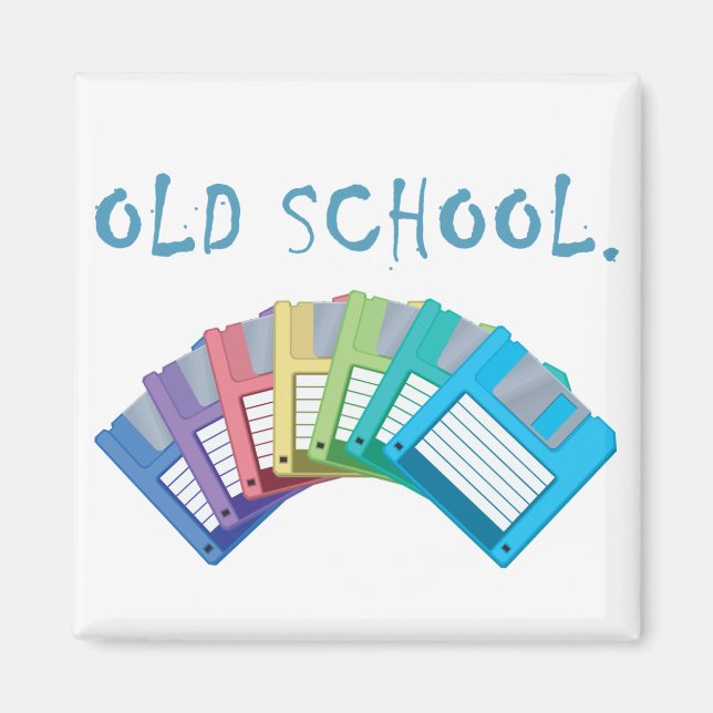 Aimant disquette ancienne école (Devant)