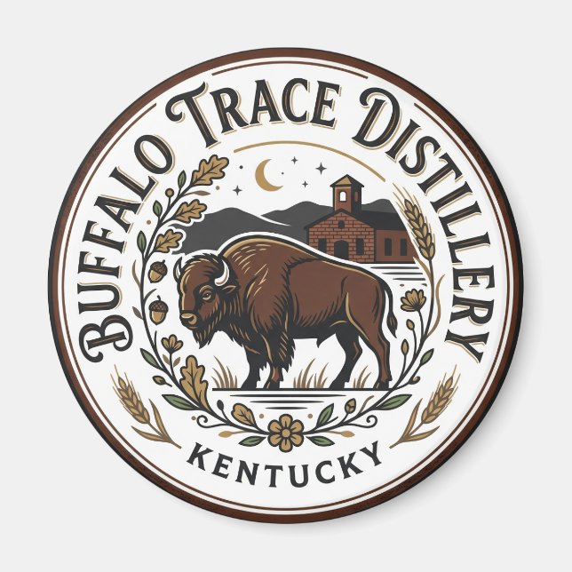 Aimant Distillerie Buffalo Trace Kentucky (Devant)