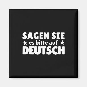 Aimant Dites-le S'il Vous Plaît En Allemand Professeur d'