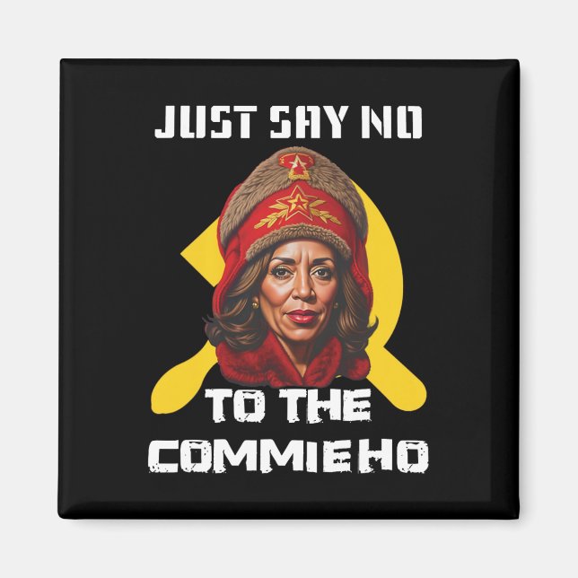Aimant Dites Non À La Commune Ho Kamala Harris (Devant)
