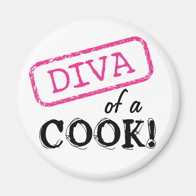 Aimant DIVA d'un cuisinier ! (Devant)