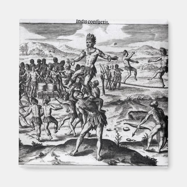 Aimant Divers jeux indiens, de 'Americae' (Devant)