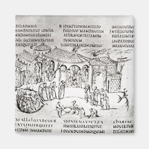 Aimant Diverses scènes illustrant un psaume