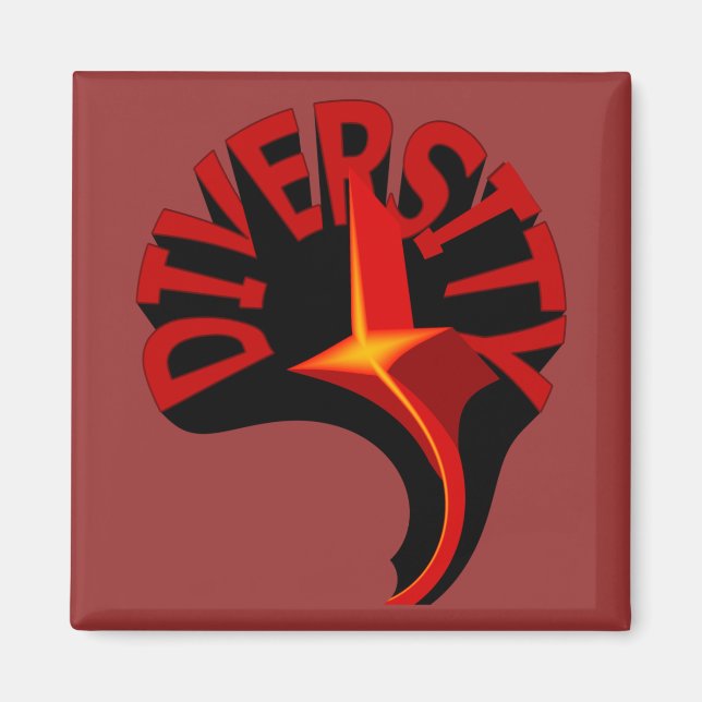Aimant Diversité Étoile à torsion (Devant)