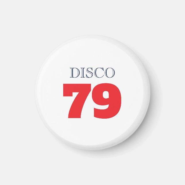Aimant Divertissement musical Disco 79 Pop Art Rétro (Devant)