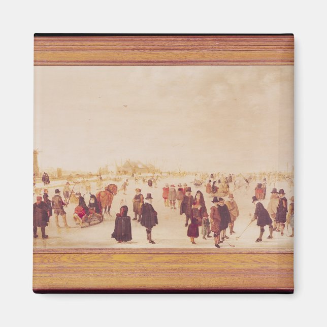Aimant Divertissement sur la glace (Devant)