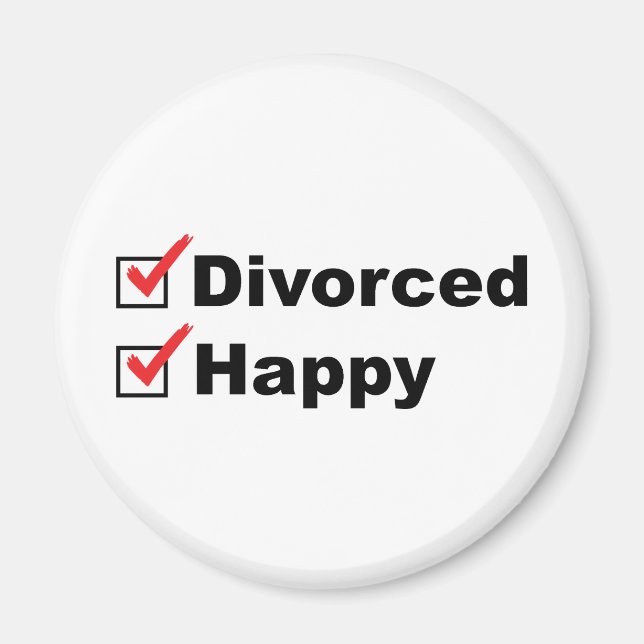 Aimant Divorcé Et Heureux (Devant)