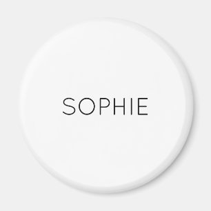 Aimant do-it-yourself Texte personnalisé, couleur, nom,